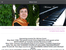 Tablet Screenshot of mirianconti.com